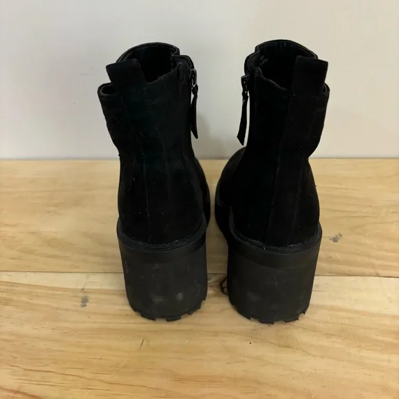 Torrid Black Suede wedge Ankle Booties extra wide - Picture 2 of 6